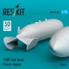 RESKIT RSU72-0329 1200 L fuel tanks French Jaguar (2 pcs) (3D Printed) (1/72)